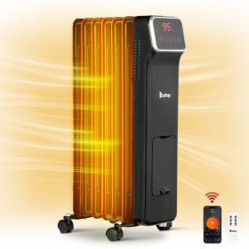 ZOKOP Smart Oil Filled Radiator Heater with WiFi, 1500W Portable Electric Space Heater with Adjustable Thermostat, Overheat and Tip-Over Protecti