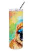 Chow Chow Hippie Dawg Stainless Steel Skinny Tumbler Vacuum Double Walled Reusable Insulated Tumbler Travel Cup for Coffee Cocktails Gift with Lid
