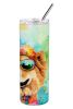 Chow Chow Hippie Dawg Stainless Steel Skinny Tumbler Vacuum Double Walled Reusable Insulated Tumbler Travel Cup for Coffee Cocktails Gift with Lid