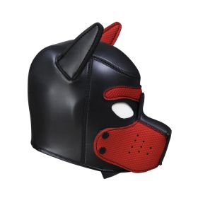 CR Rubber Dog Headgear (Option: Red-M)
