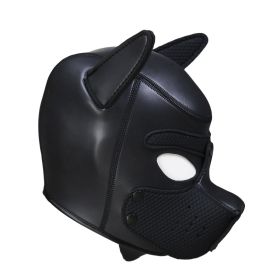 CR Rubber Dog Headgear (Option: Black-M)