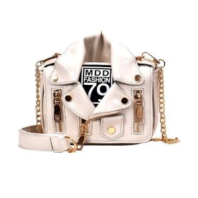 Jacket messenger bag (Color: White)