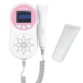 Fetal Doppler Baby Heartbeat Detector Portable Pregnant Baby Ultrasound Heart Rate Monitor Pocket LCD Doppler Stethoscope 3Mhz Probe With Gel (Option: USA)