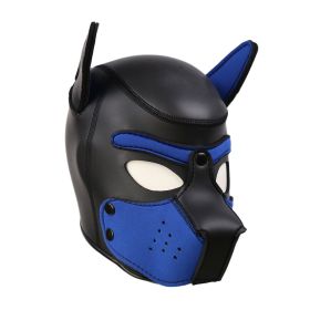 CR Rubber Dog Headgear (Option: Blue-M)