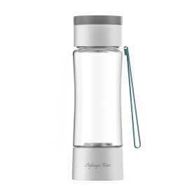 Hydrogen And Oxygen Separation Water Element Ionic Screen Protector High Concentration Electrolytic Hydrogen-rich Cup (Option: 380mlq9-White-Tritan)