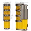Pocket Lighter Lighting Cigar Tool Metal 3 Torch Gas Refillable Lighters Smoking Accessories Butane Jet Fire Starter