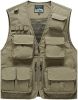 Mens 3 Solid Color Plaid Vests Zip Placket Waterproof Coats